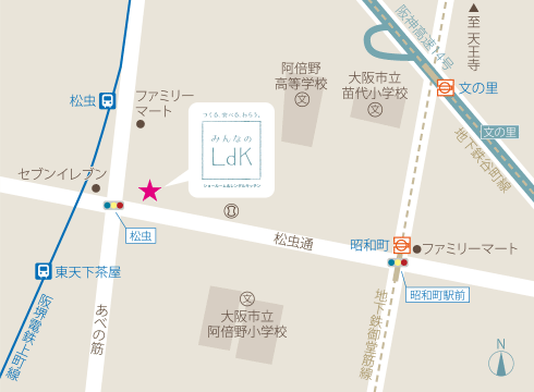 大阪市阿倍野区。駅から近く便利な場所です